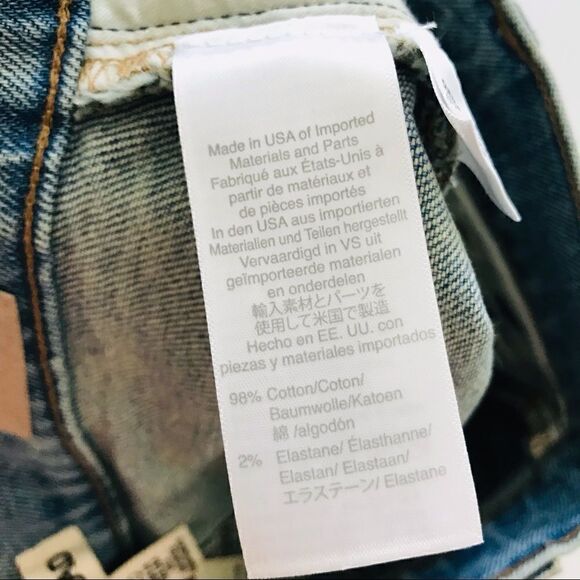 New! Madewell Rivet & Thread 11" High Rise Japanese Gordon Wash Skinny Jeans - Picture 15 of 15